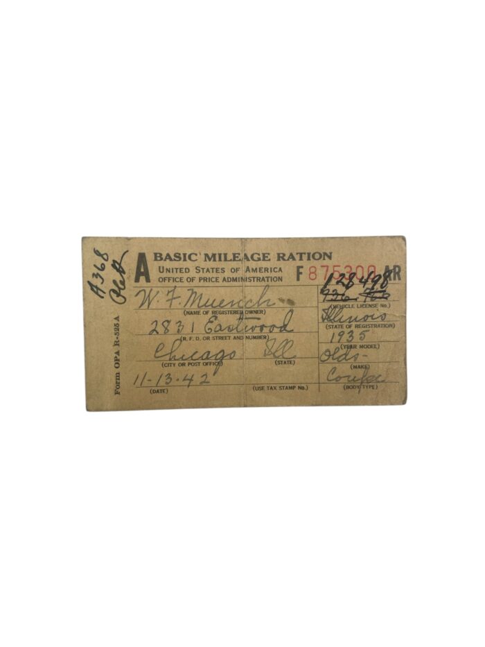 Amerikaans WO2 Ration book - Afbeelding 2