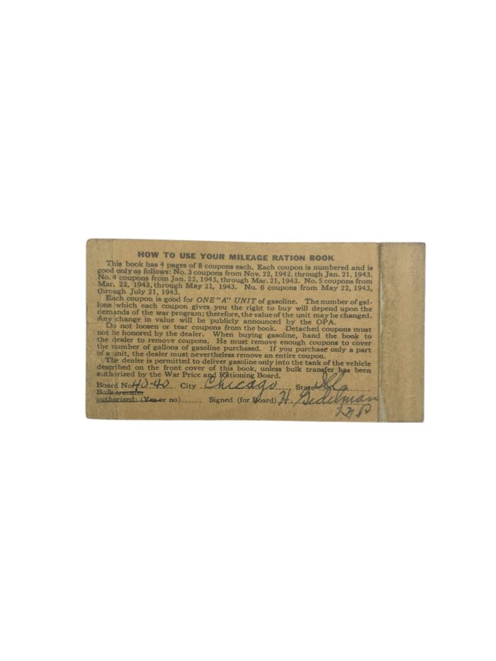 Amerikaans WO2 Ration book - Afbeelding 3