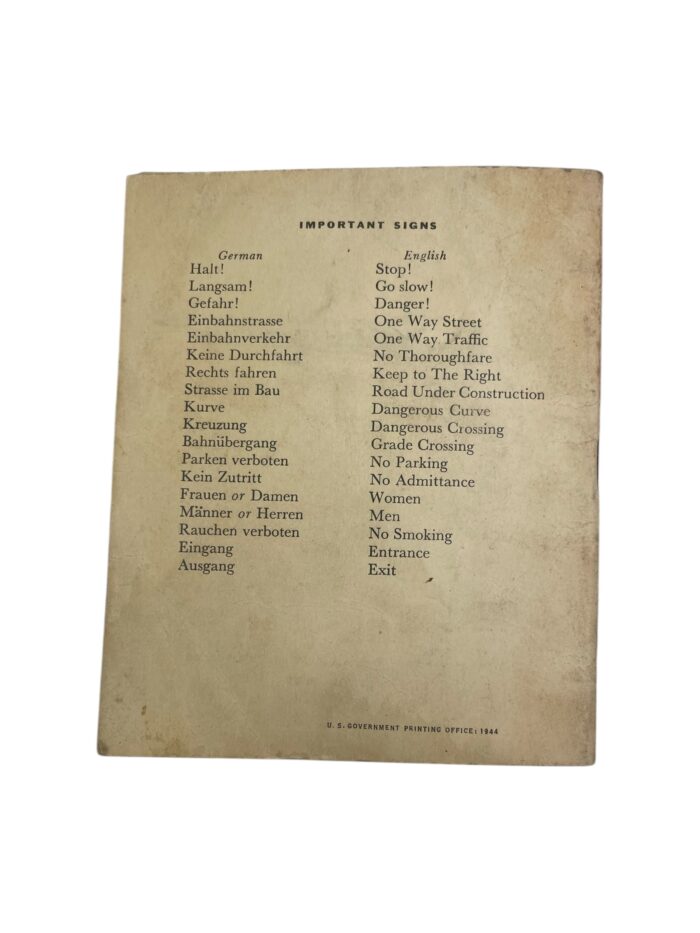 Amerikaanse WO2 Pocket guide to Germany - Afbeelding 5