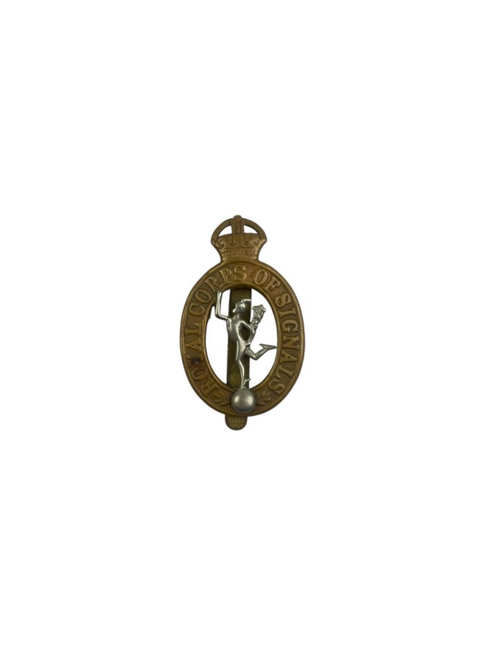 Engelse WO2 Signal Corps cap badge