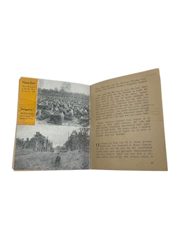 Amerikaans WO2 8th Infantry Division boekje. - Afbeelding 4