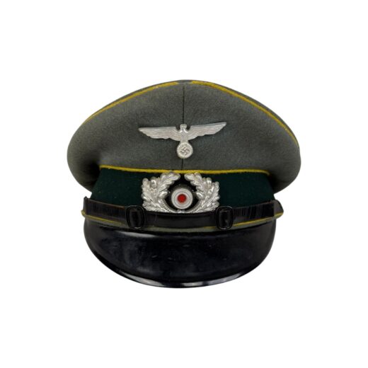 Duitse WO2 Nachrichten NCO Schirmmütze
