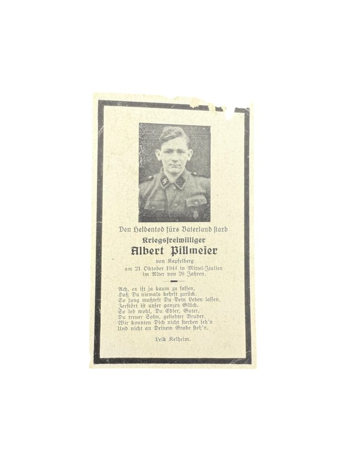 Duits WO2 SS bidprentje