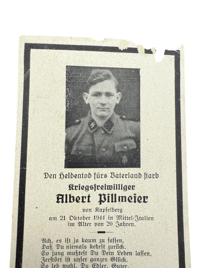 Duits WO2 SS bidprentje - Afbeelding 3
