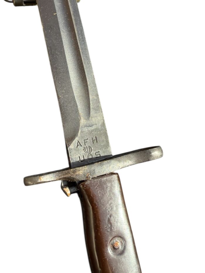 Amerikaanse WO2 Garand bajonet “Brown grip” - Afbeelding 7