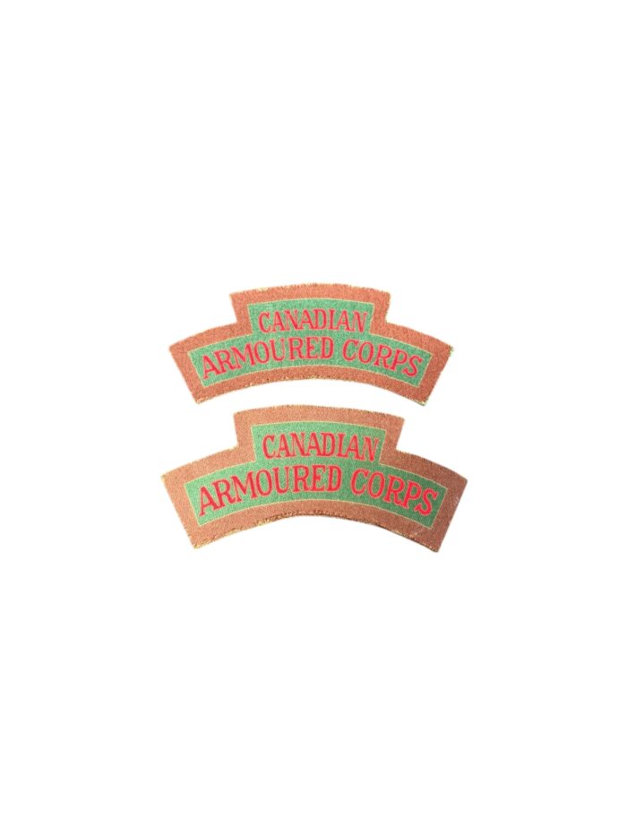 Canadese WO2 set Armoured Corps titels