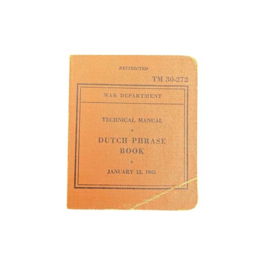Amerikaans WO2 Phrase Book Dutch