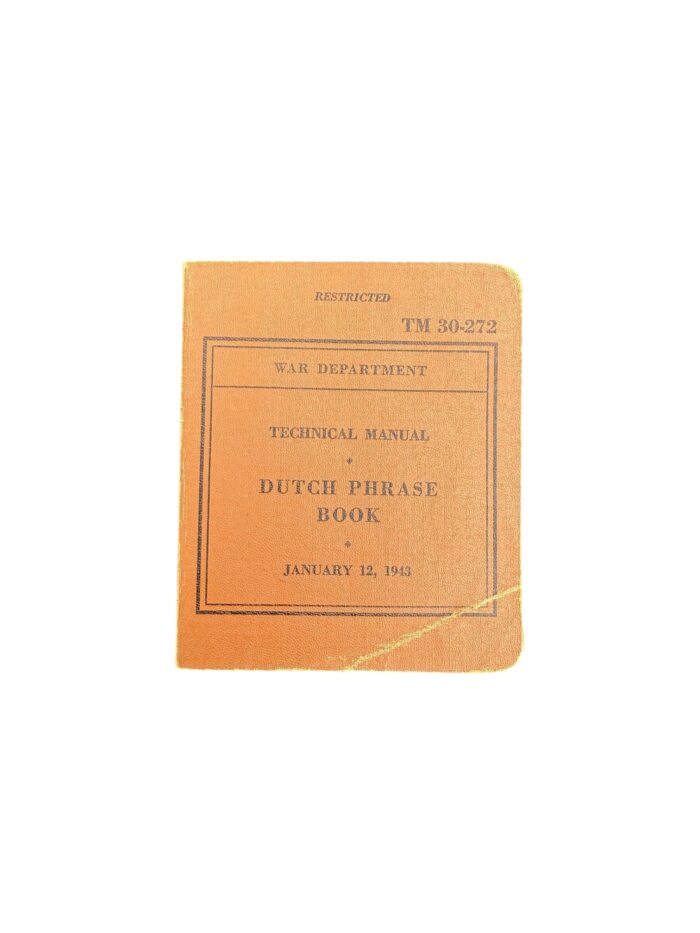 Amerikaans WO2 Phrase Book Dutch