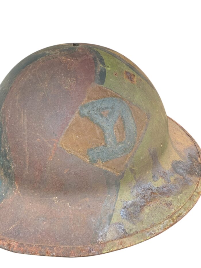 Amerikaanse WO1 26th Infantry camouflage helm - Afbeelding 5
