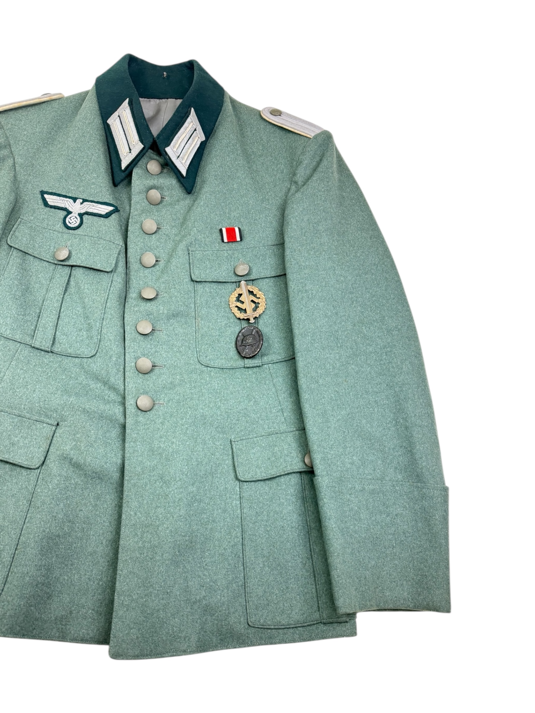 Duitse WO2 Heer Infanterie officiersjas - Afbeelding 2