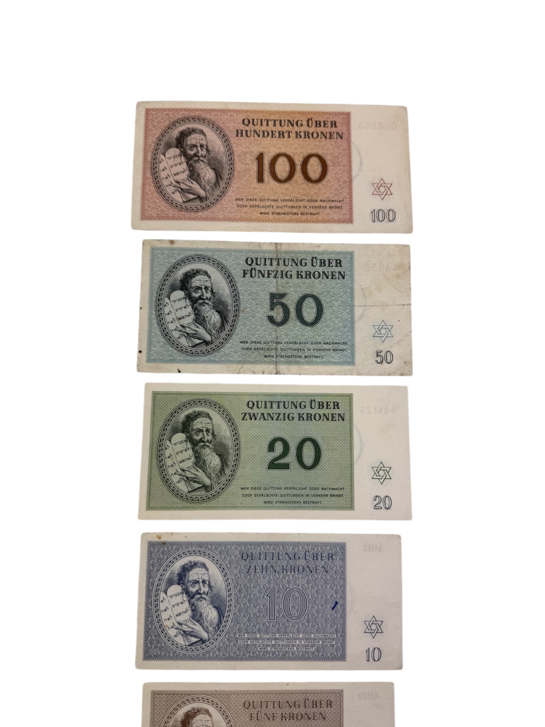 Duitse WO2 Theresienstadt biljetten - Afbeelding 5