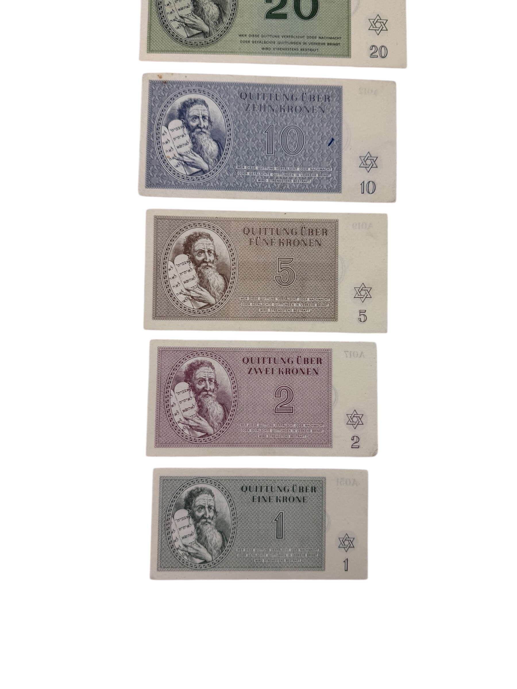 Duitse WO2 Theresienstadt biljetten - Afbeelding 6