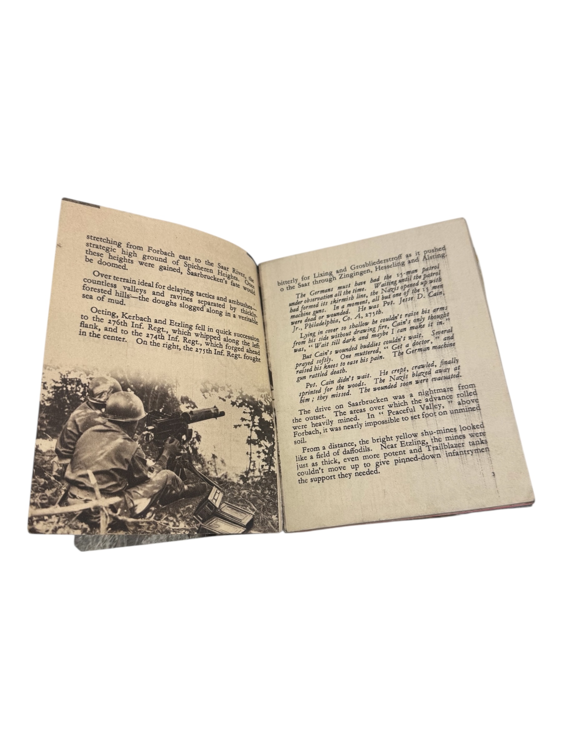 Amerikaans WO2 70th Infantry Division boekje. - Afbeelding 3
