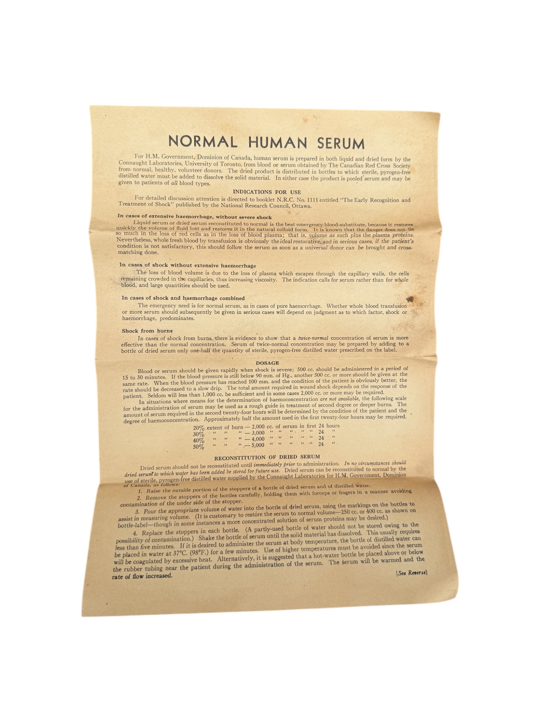 Canadese WO2 bloedtransfusiekit - Afbeelding 2