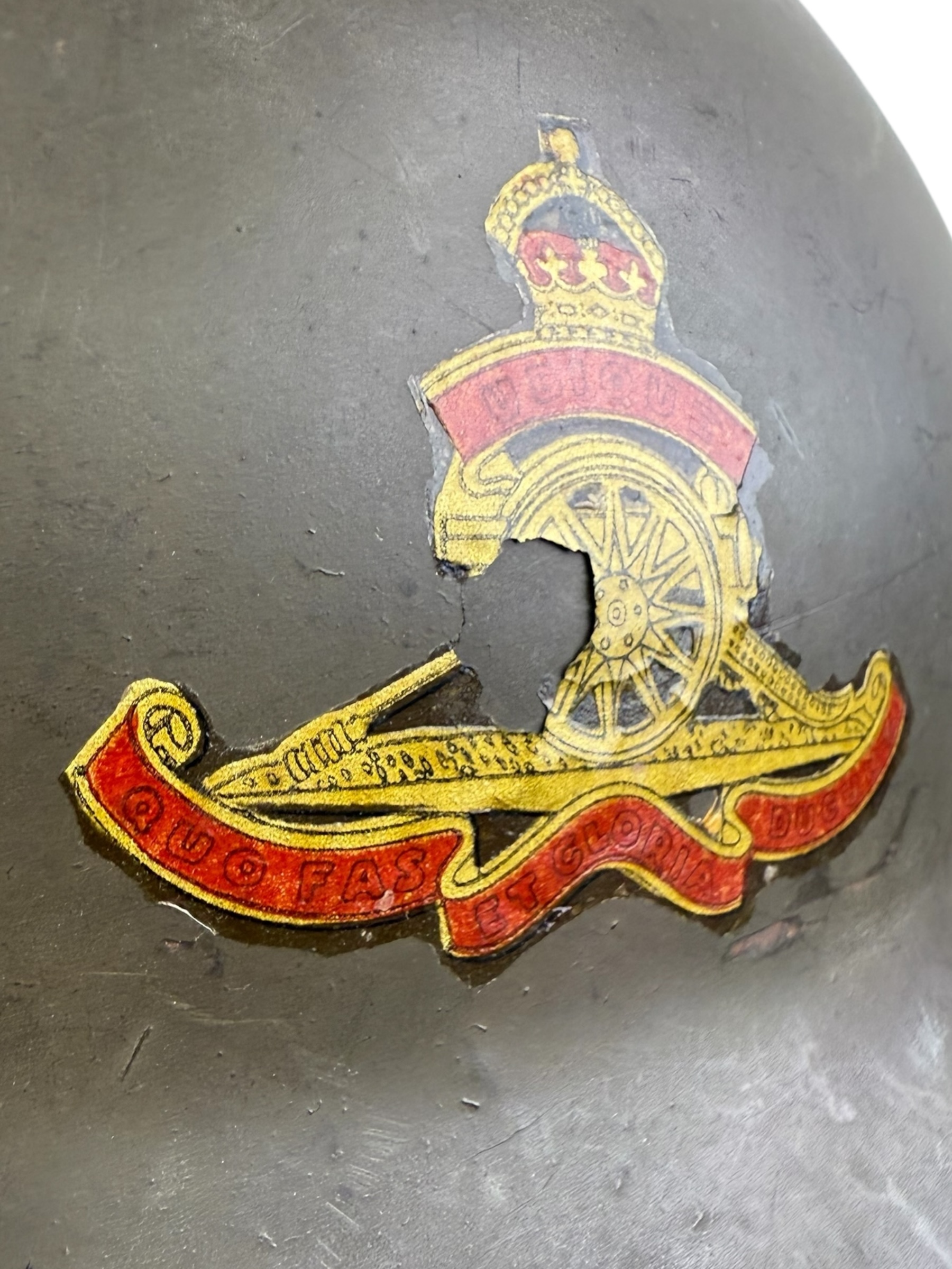 Canadese WO2 Royal Artillery helm - Afbeelding 5