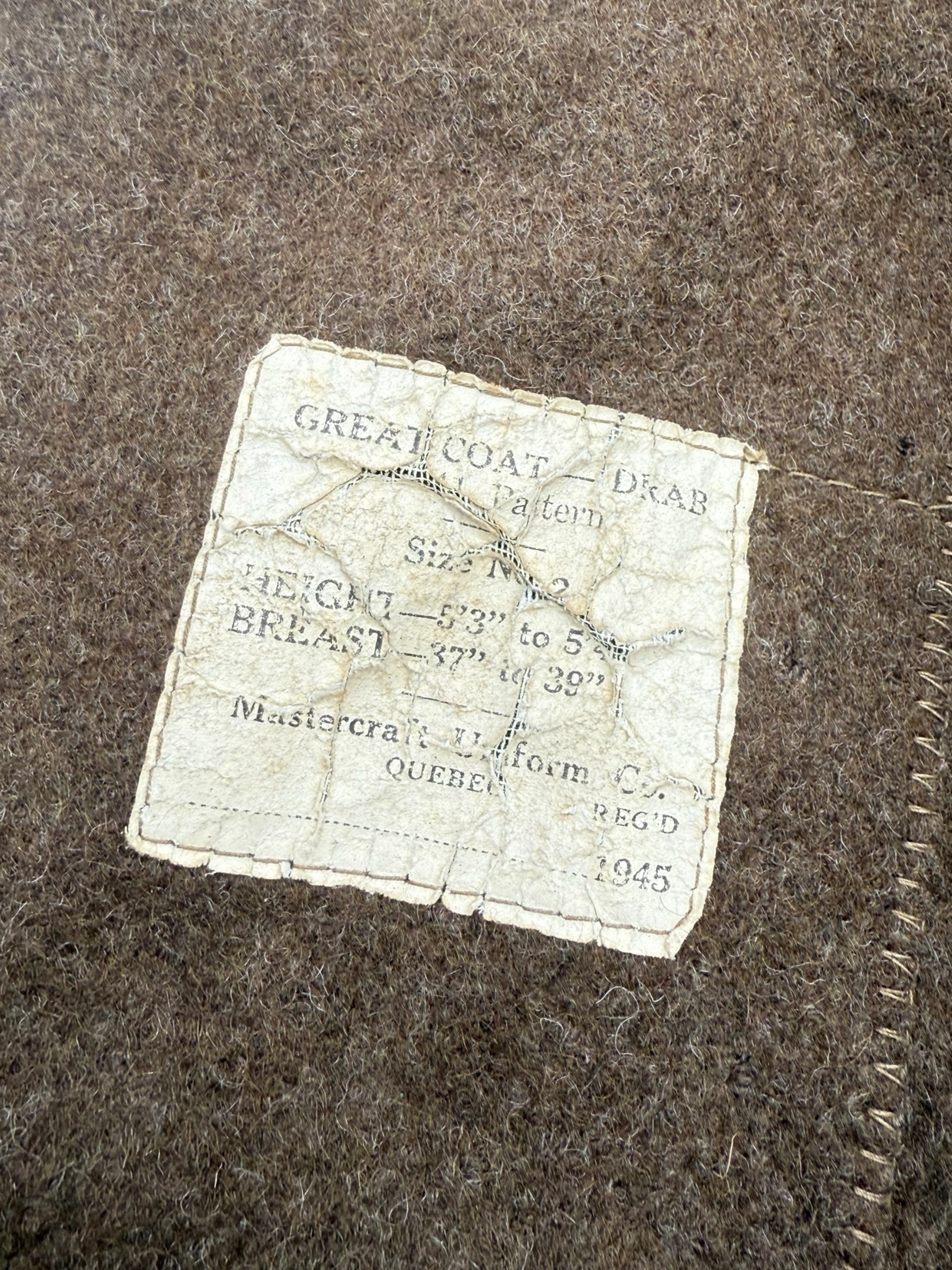 Canadese WO2 Great Coat - Afbeelding 9