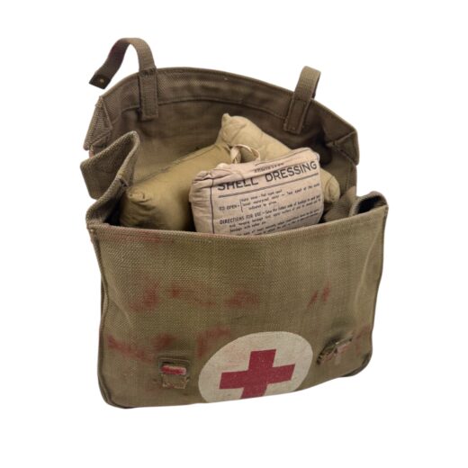 Engelse WO2 Shell Dressing tas met inhoud