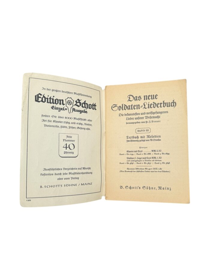 Eric Huser Wo2 Duits WO2 liederenboek – Marvins Military