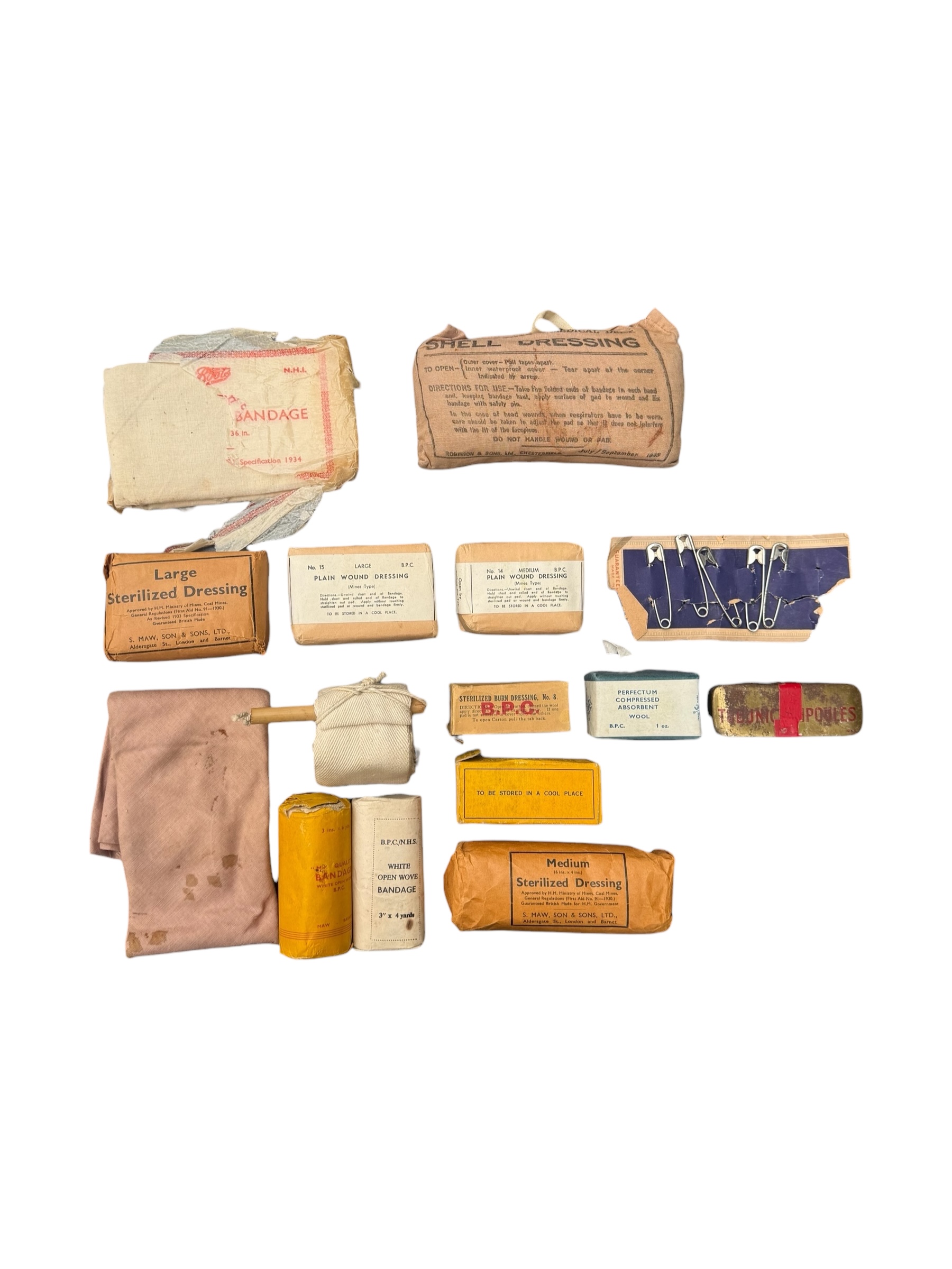 Engelse WO2 Aircraft First Aid Kit - Afbeelding 8