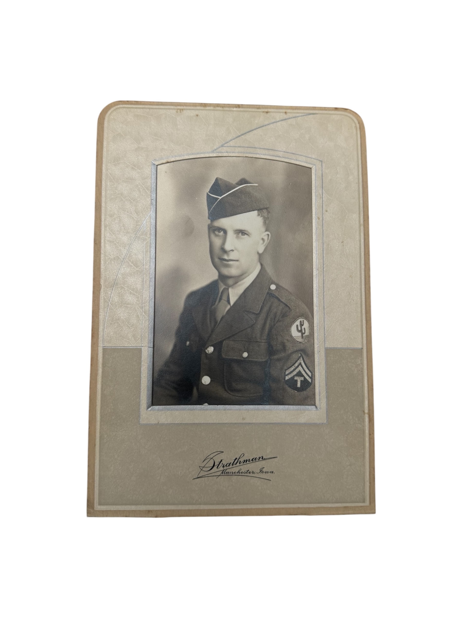 Amerikaans WO2 103rd Inf Div portret - Afbeelding 2