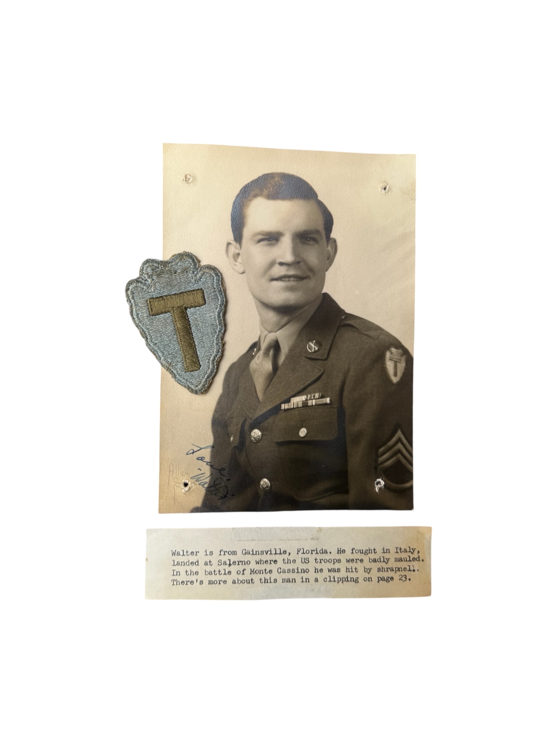 Amerikaanse WO2 36th Inf Div foto