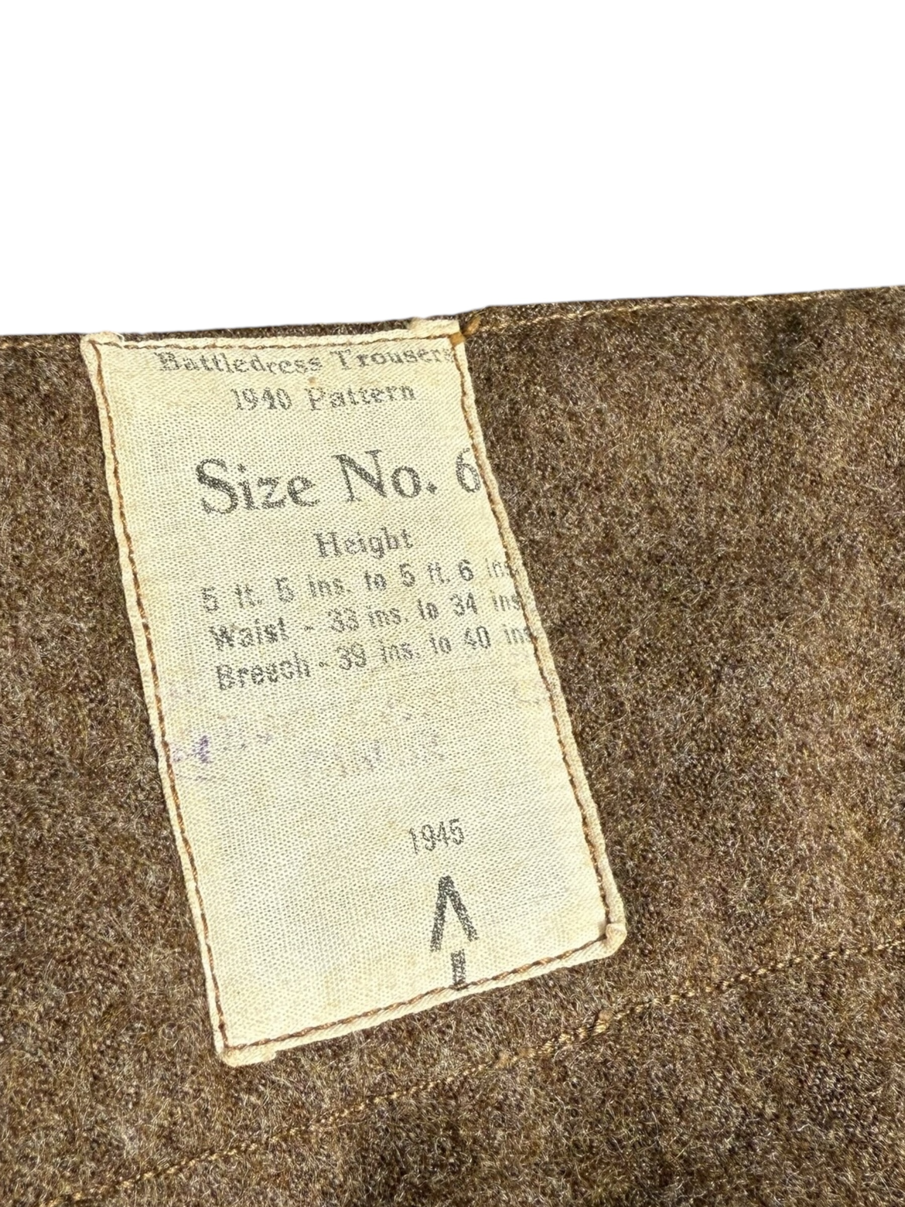 Engelse WO2 P40 Battledress broek - Afbeelding 9