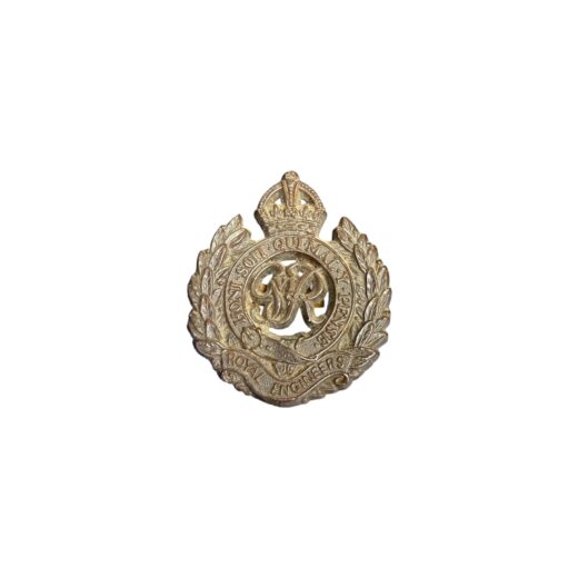 Engelse WO2 Royal Engineers cap badge
