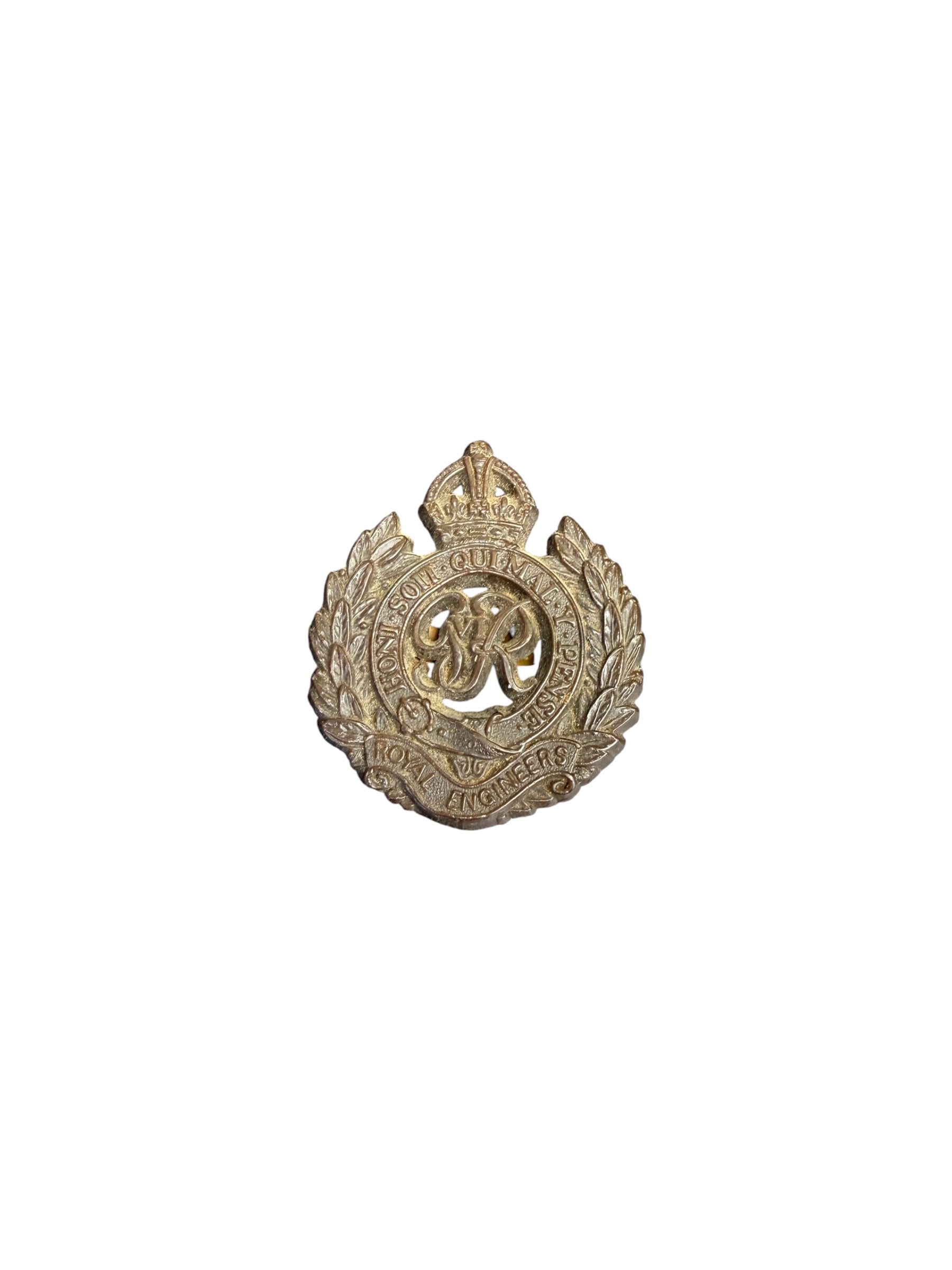 Engelse WO2 Royal Engineers cap badge
