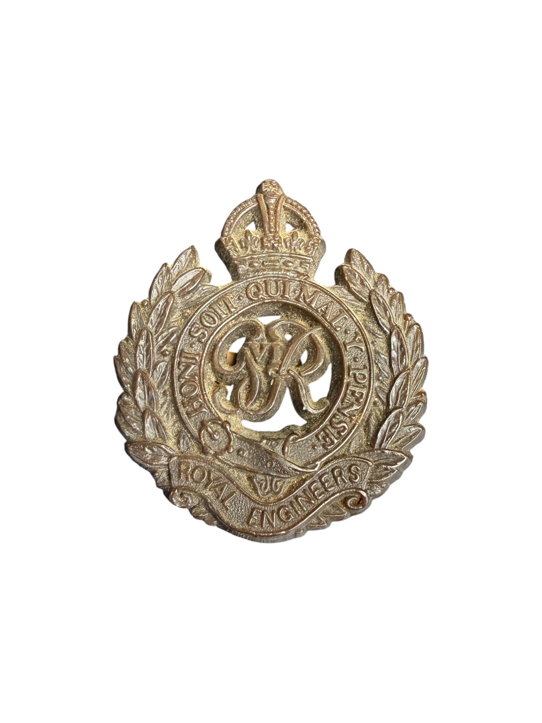 Engelse WO2 Royal Engineers cap badge - Afbeelding 2