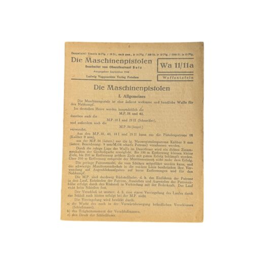 Duitse WO2 MP40 handleiding