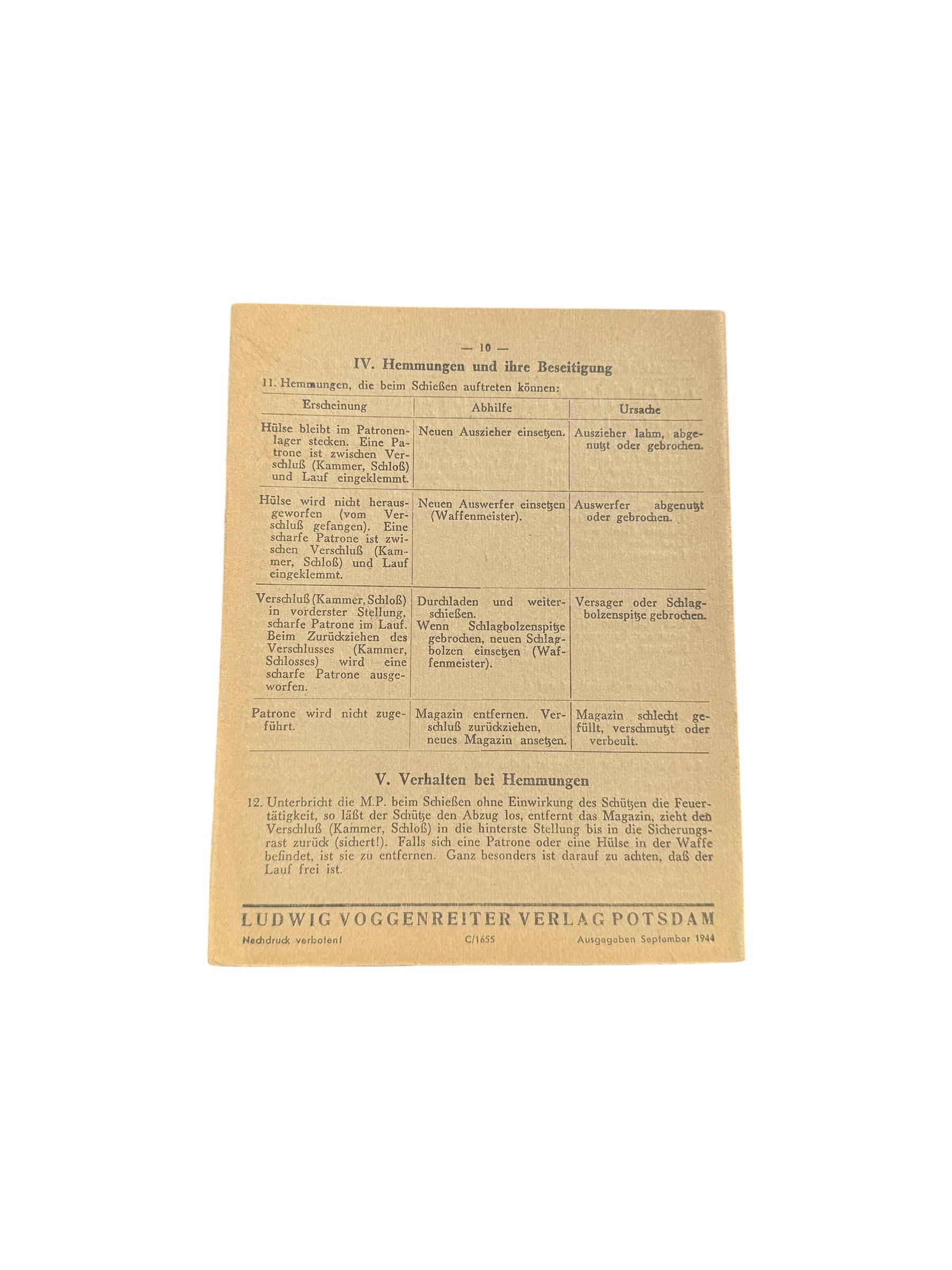 Duitse WO2 MP40 handleiding - Afbeelding 4