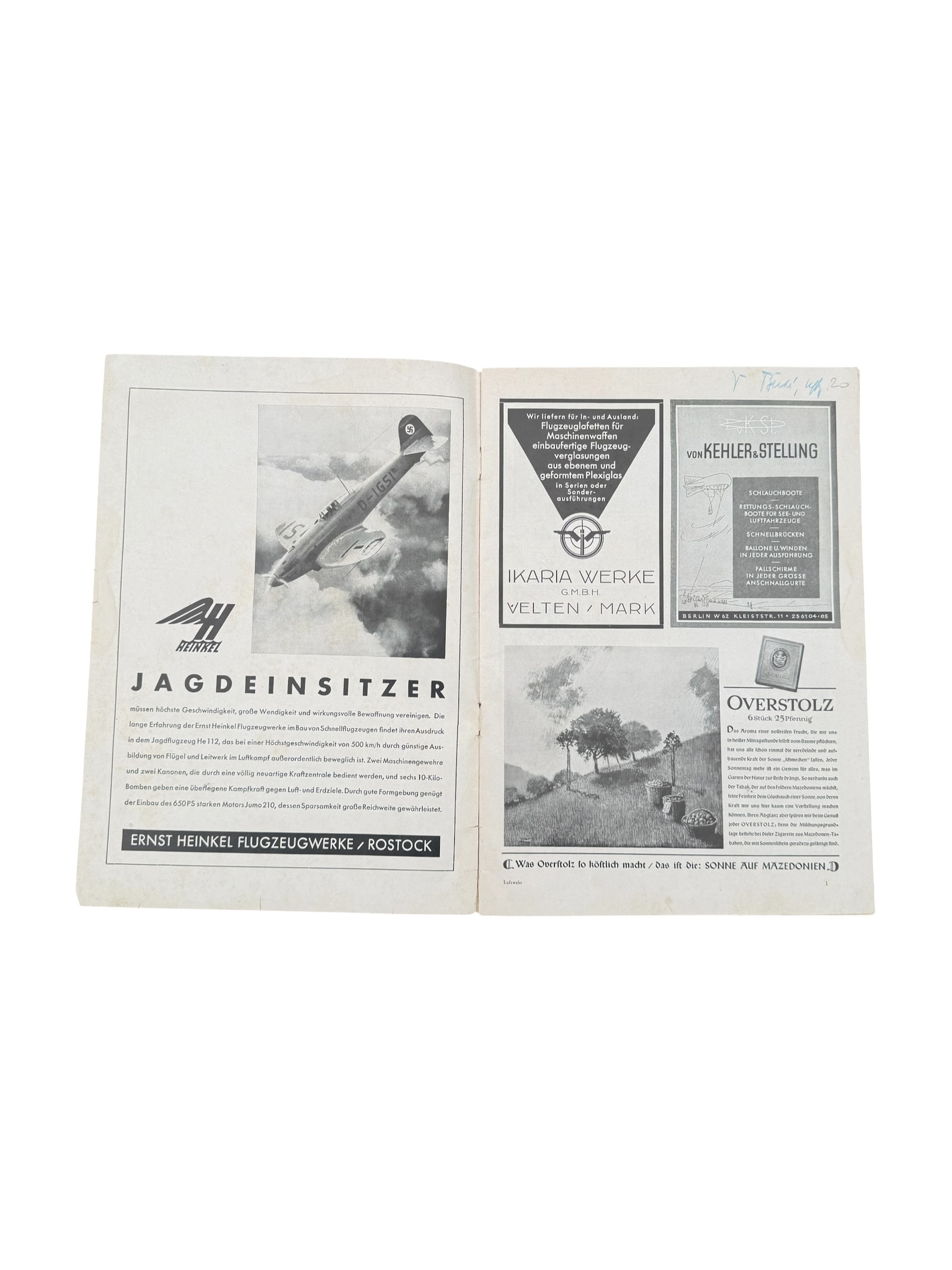 Duits WO2 Luftwaffe tijdschrift - Afbeelding 3