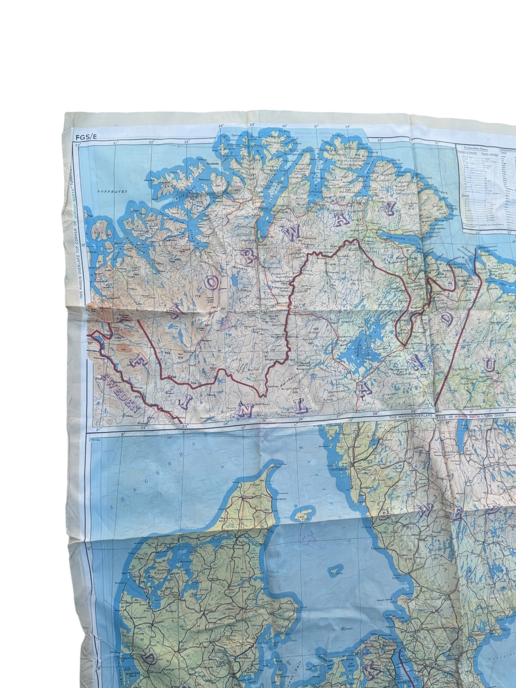 Engelse WO2 escape scarf - Afbeelding 2