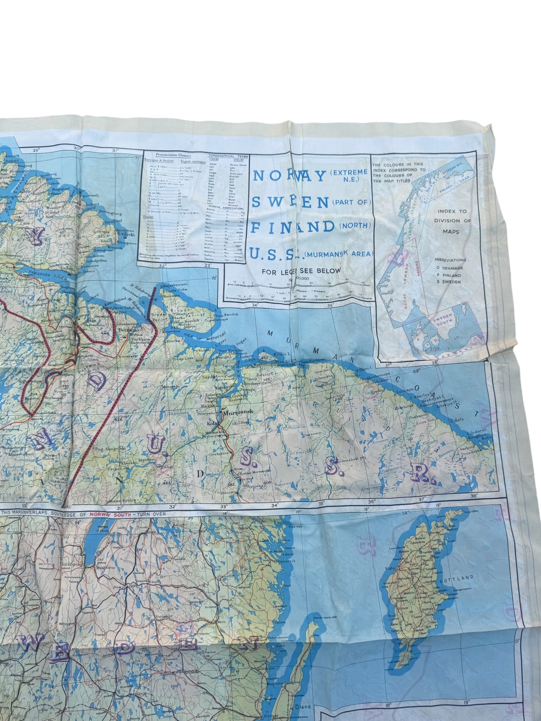 Engelse WO2 escape scarf - Afbeelding 3