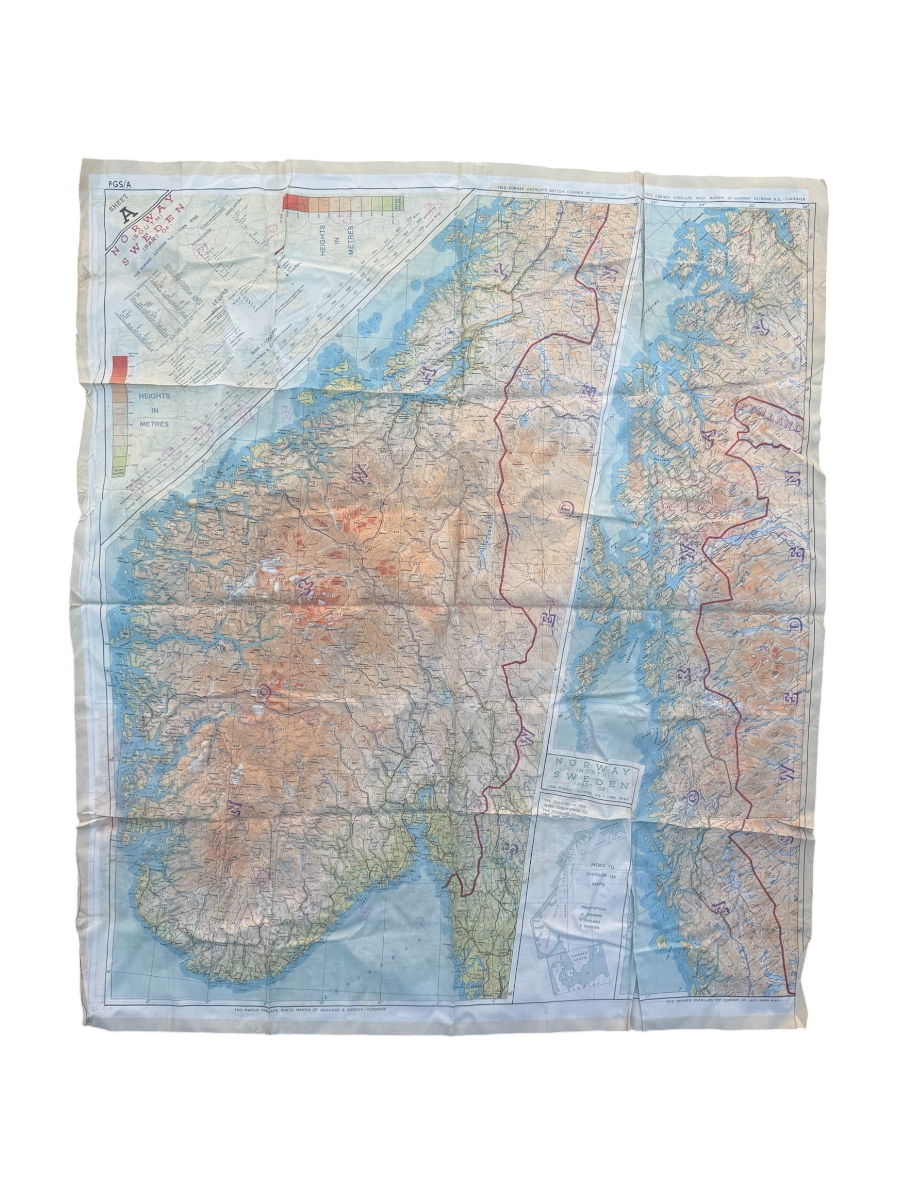 Engelse WO2 escape scarf - Afbeelding 6