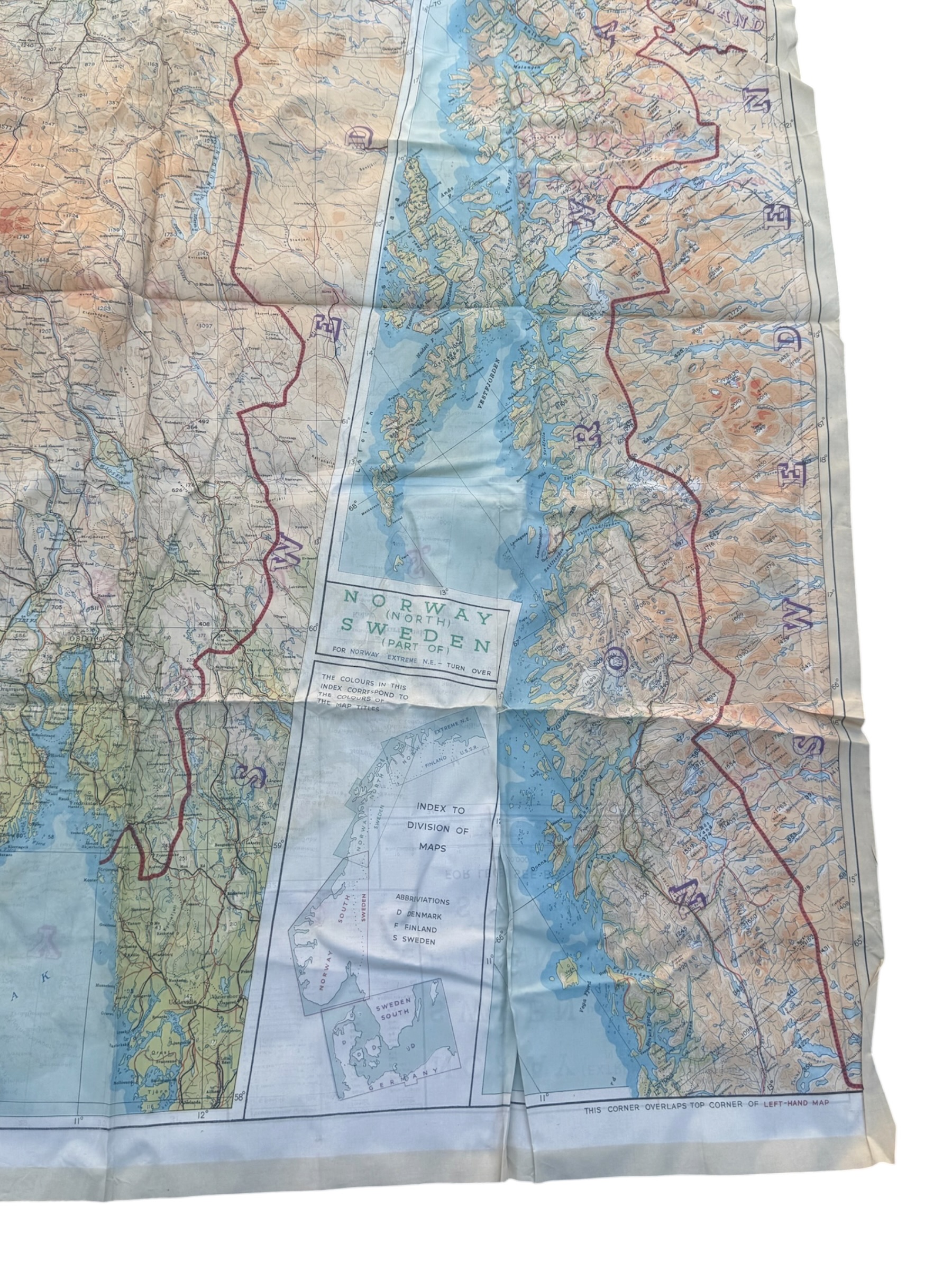Engelse WO2 escape scarf - Afbeelding 9